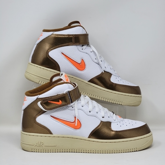 Nike Air Force 1 Mid QS Jewel Ale Brown Sneakers Men Sz 9.5 DH5623-100 Pre-owned - Picture 1 of 12